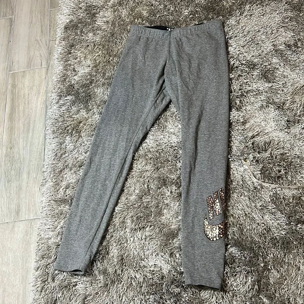 Nike Gold foil leggings